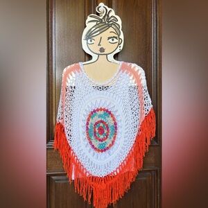Lightweight crochet poncho